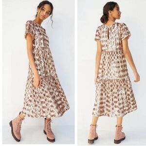 Maeve Bernadette sequined midi dress nwt